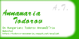 annamaria todorov business card